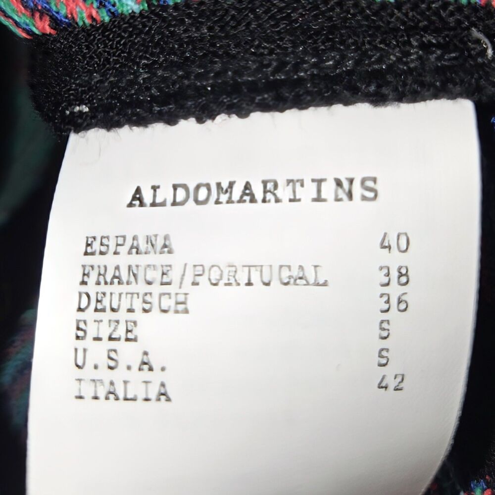 ALDO MARTINS Dress Atria Knit Black/Red/Blue/Green Midi Women Size Small NEW NWT - Picture 7 of 10